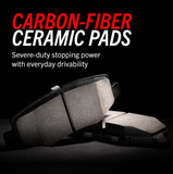 Powerstop Z26 Extreme Street Carbon Fiber Front Brake Pads for '20-'25 C8 Corvette (Z26-8009)
