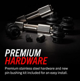 Powerstop Z26 Extreme Street Carbon Fiber Front Brake Pads for '20-'25 C8 Corvette (Z26-8009)