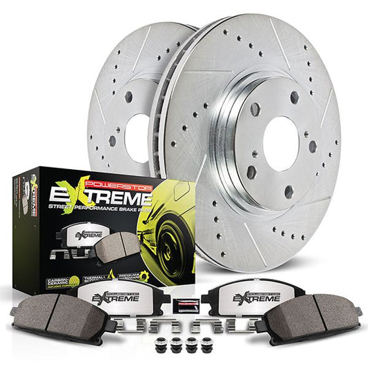 Kit de actualización de frenos PowerStop Z26 Street Warrior para Corvette C8