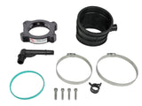 Black aFe Silver Bullet Throttle Body Spacer for Stock Air Intake Kit with hardware for '20-'23 C8 Corvette offered by Upstate Speed.