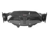 Front view of aFe Black Series Carbon Fiber Cold Air Intake for '20-'23 C8 Corvette offered by Upstate Speed.
