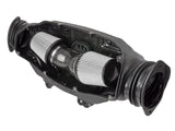 Front view of aFe Black Series Carbon Fiber Cold Air Intake with Pro Dry S air filters for '20-'23 C8 Corvette offered by Upstate Speed.