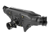 Back view of aFe Black Series Carbon Fiber Cold Air Intake for '20-'23 C8 Corvette offered by Upstate Speed.