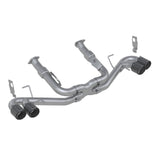 MBRP 3" Non-Valved Stainless Steel Cat-Back w/ Quad Carbon Fiber Tips for '20-'25 C8 Corvette (S70403CF)