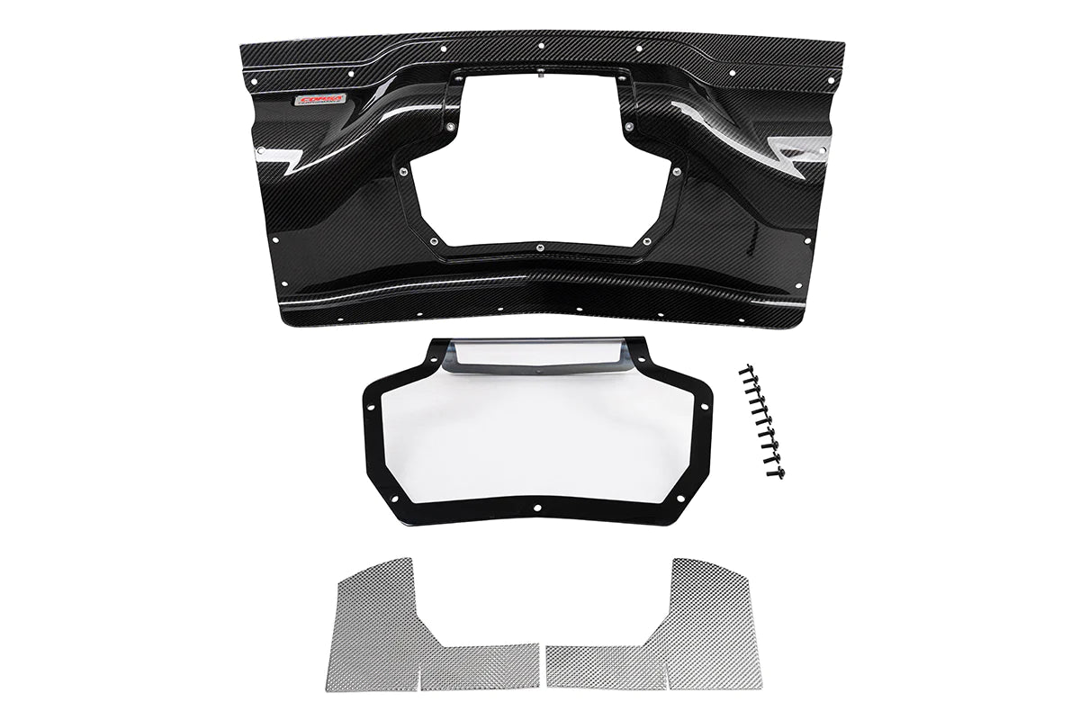 CORSA Carbon Fiber Clear Trunk Panel for '20-'25 C8 Corvette (44009)