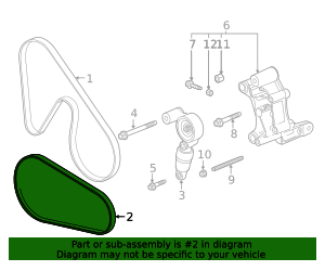OEM Air Conditioning Belt for '20-'25 C8 Corvette (12731925)