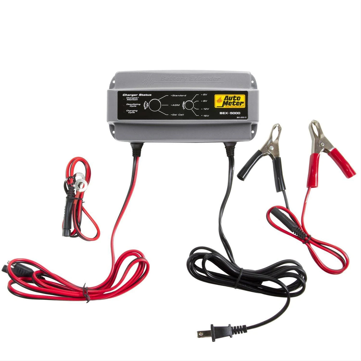 AutoMeter Battery Extender/Tender, 6V, 8V, 12V, 16V / 5A (BEX-5000)