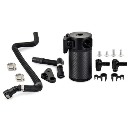 Mishimoto Carbon Fiber Baffled Oil Catch Can Kit for '20-'25 C8 Corvette (MMBCC-C8-20PCF)