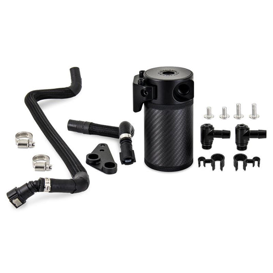 Mishimoto Carbon Fiber Baffled Oil Catch Can Kit for '20-'25 C8 Corvette (MMBCC-C8-20PCF)