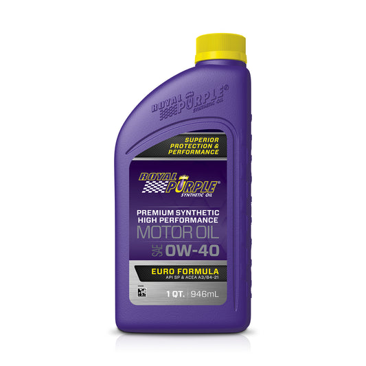 Royal Purple 0W-40 High Performance Motor Oil European Formula 1QT (11484)