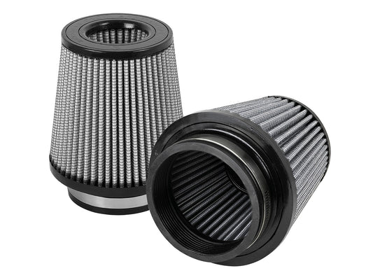 Replacement aFe Black and Track Series Carbon Fiber Cold Air Intake Pro DRY S Air Filters for '20-'26 C8 Corvette (21-91020-MA)