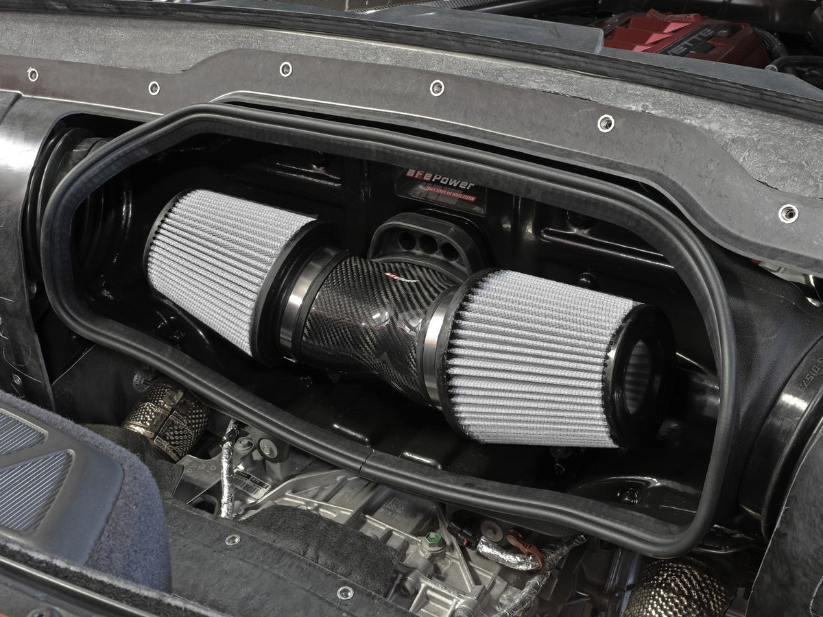 aFe Track Series Carbon Fiber Cold Air Intake for '20-'25 C8 Corvette