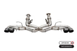 CORSA 3" Non-Valved Cat-Back Exhaust with Quad 4.5" Tips for '20-'23 C8 Corvette