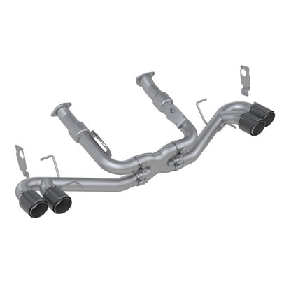 MBRP 3" Non-Valved Stainless Steel Cat-Back w/ Quad Carbon Fiber Tips for '20-'25 C8 Corvette (S70403CF)